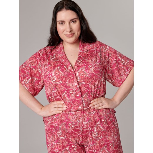 Sinsay - Spodnie ze wzorem - Różowy Sinsay 4XL Sinsay