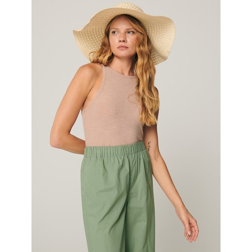 Sinsay - Spodnie parachute - Zielony Sinsay XL Sinsay