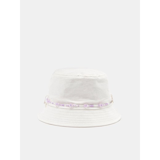 Sinsay - Kapelusz bucket hat - Kremowy Sinsay Jeden rozmiar Sinsay