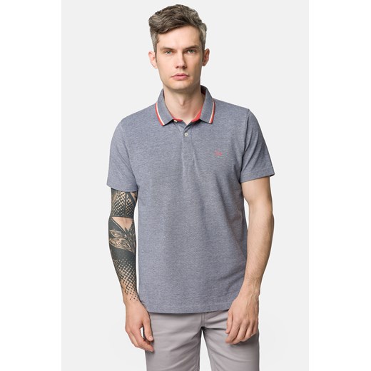 Koszulka Polo Bawełniana Ciemnoniebieska Jamari ze sklepu Lancerto S.A. w kategorii T-shirty męskie - zdjęcie 159299893