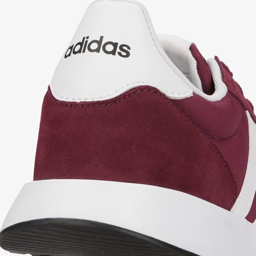 Czerwone buty sportowe damskie Adidas płaskie sznurowane