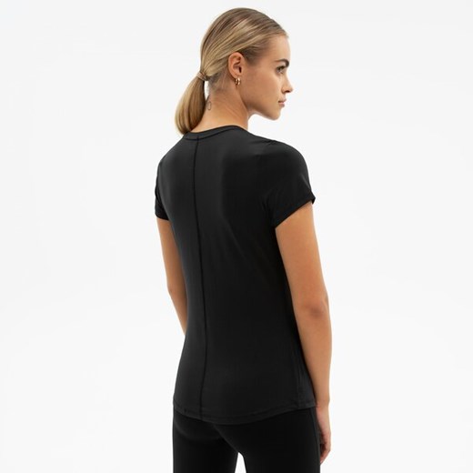 Bluzka damska czarna Nike casual z krótkim rękawem 
