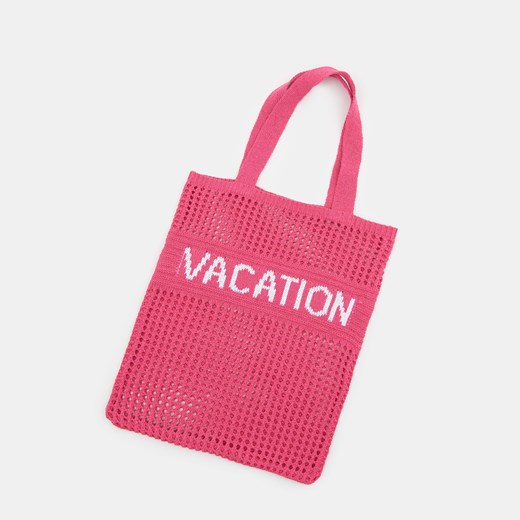 Sinsay - Torba materiałowa - Różowy Sinsay Jeden rozmiar Sinsay