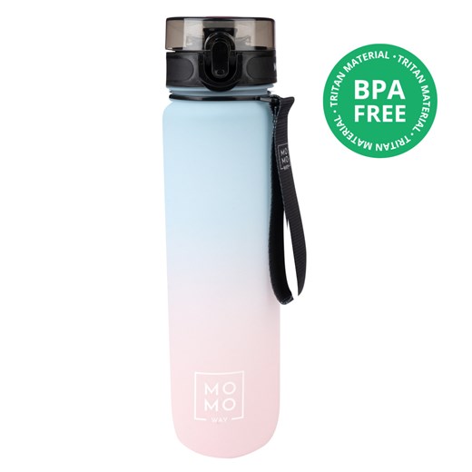 Butelka na wodę 1L niebiesko - różowa | idealna na podróż | BPA free | Tritan uniwersalny Sklep SOXO