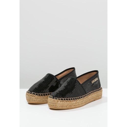 Guess ROSINA Espadryle black zalando brazowy materiałowe