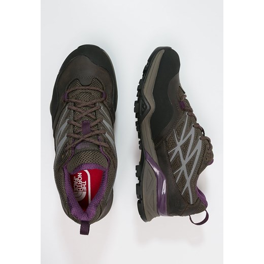 The North Face HEDGEHOG HIKE GTX Obuwie hikingowe weimaraner brown/black/currant purple zalando szary skóra
