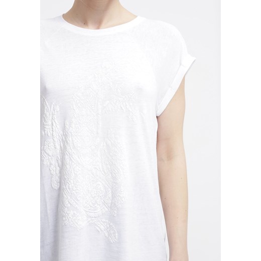 Esprit Tshirt z nadrukiem white zalando bialy mat