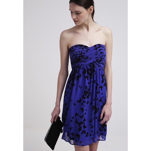 ESPRIT Collection Sukienka letnia electric blue zalando granatowy poliester