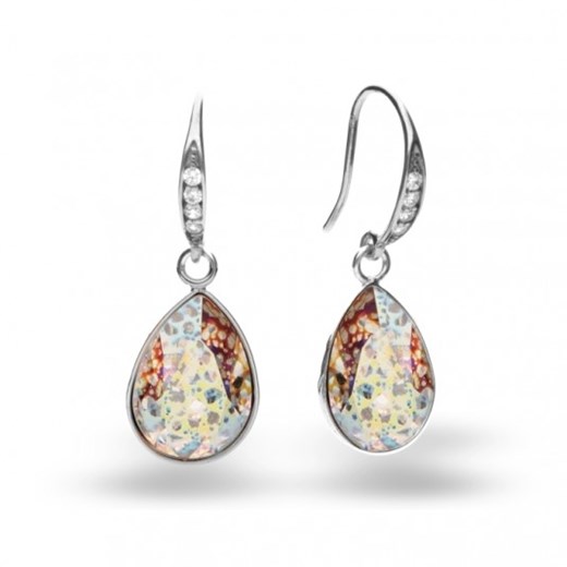 ankabizuteria.pl  Kolczyki srebrne z kryształami swarovski white patina ankabizuteria.pl