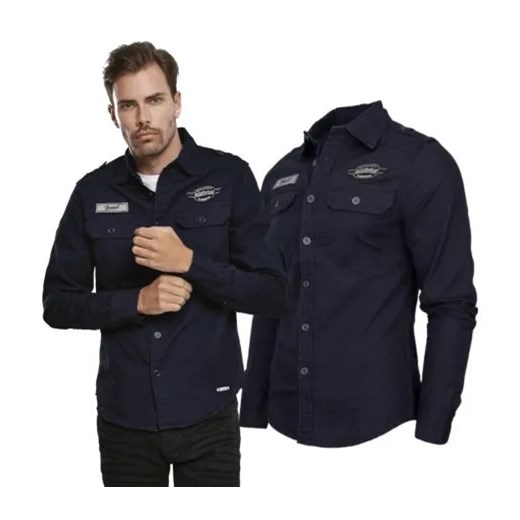 Koszula z długim rękawem BRANDIT Luis Vintageshirt navy Brandit XXL ZBROJOWNIA