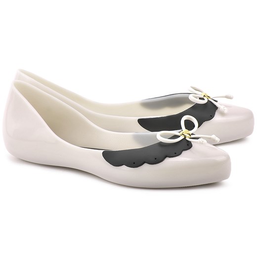 MEL by MELISSA Dreaming II - Beżowe Gumowe Baleriny Damskie - 31539 51485 mivo bezowy guma