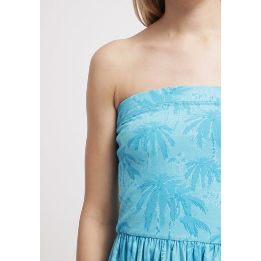 Superdry PALM SUMMER Sukienka z dżerseju aqua zalando niebieski Odzież