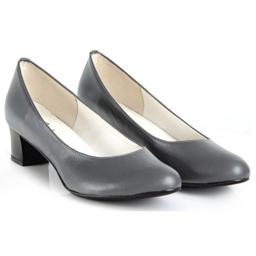 Czółenka C809 szare szerokie wyprzedaż Seba 41 OdSzewca.pl