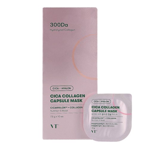 VT COSMETICS - Cica Collagen Capsule Mask, 10 szt. - kolagenowe maseczki w Vt Cosmetics larose