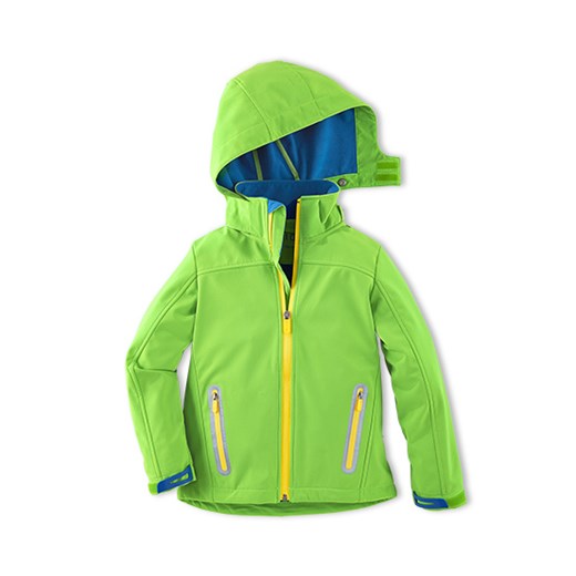Dziecięca kurtka softshell tchibo zielony miękkie