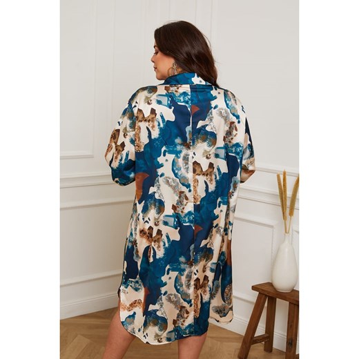 Plus Size Company Sukienka "Tendry" w kolorze niebieskim Plus Size Company 52 okazja Limango Polska