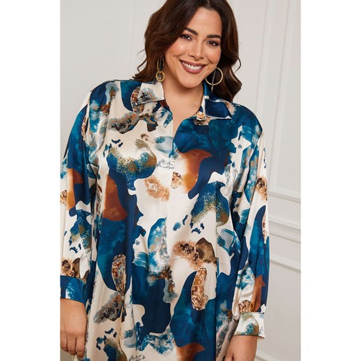 Plus Size Company Sukienka &quot;Tendry&quot; w kolorze niebieskim Plus Size Company 38 okazja Limango Polska