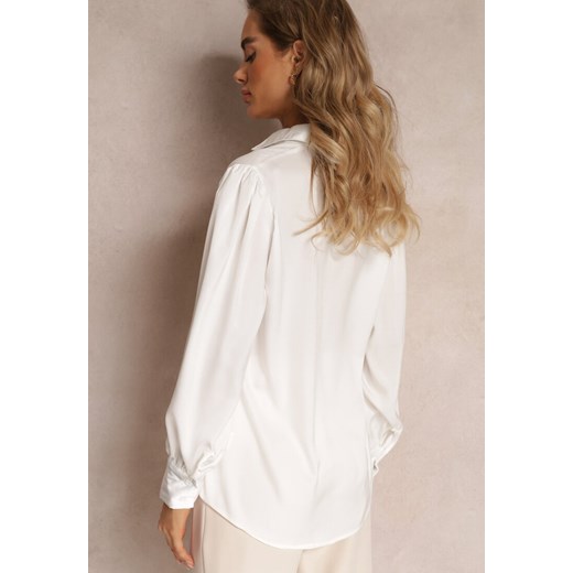 Biała Zapinana Koszula z Długim Rękawem Lassai Renee XL okazja Renee odzież