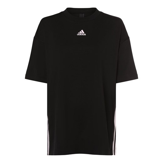 adidas Sportswear T-shirt damski Kobiety Bawełna czarny wzorzysty ze sklepu vangraaf w kategorii Bluzki damskie - zdjęcie 160056903