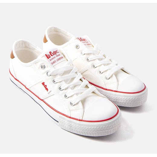 Białe męskie trampki Lee Cooper LCW-22-31-0863M Lee Cooper 45 ButyModne.pl