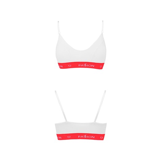 PS009 szorto-stringi, Kolor biało-czerwony, Rozmiar L, Passion ze sklepu Intymna w kategorii Majtki damskie - zdjęcie 160069200