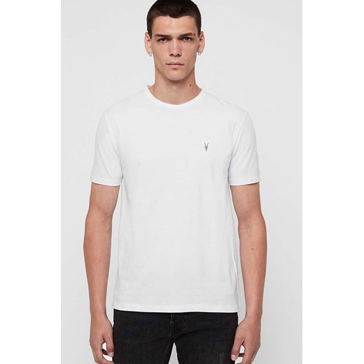 AllSaints t-shirt bawełniany (3-pack) BRACE SS CREW kolor biały gładki MD130M ze sklepu ANSWEAR.com w kategorii T-shirty męskie - zdjęcie 160071063