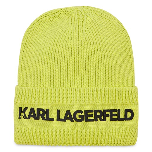 Czapka Karl Lagerfeld Kids Z21029 Lime 611 T3 promocyjna cena eobuwie.pl