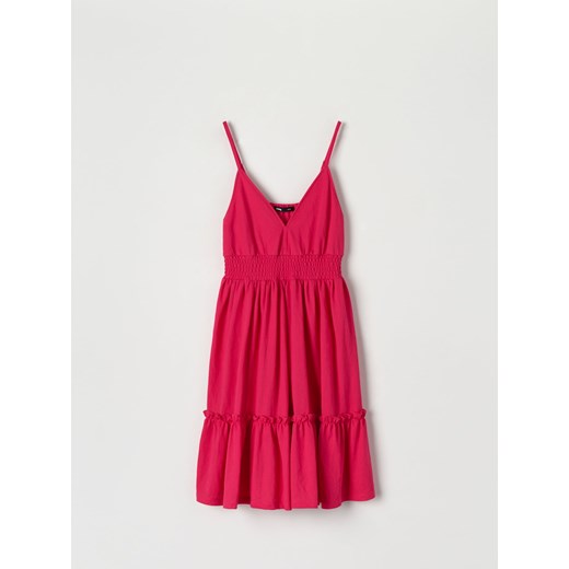 Sinsay - Sukienka mini na ramiączkach - Czerwony Sinsay XL Sinsay