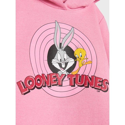 Sinsay - Bluza z kapturem Looney Tunes - Różowy Sinsay 134 promocja Sinsay