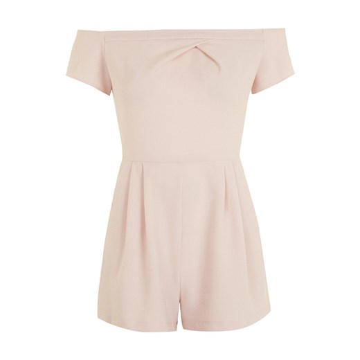 **Cold Shoulder Playsuit by Love topshop bezowy 