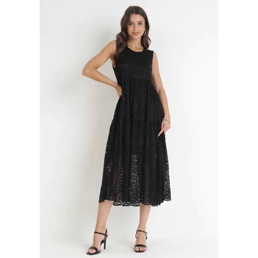 Czarna Sukienka Ifre ze sklepu Born2be Odzież w kategorii Sukienki - zdjęcie 160138572