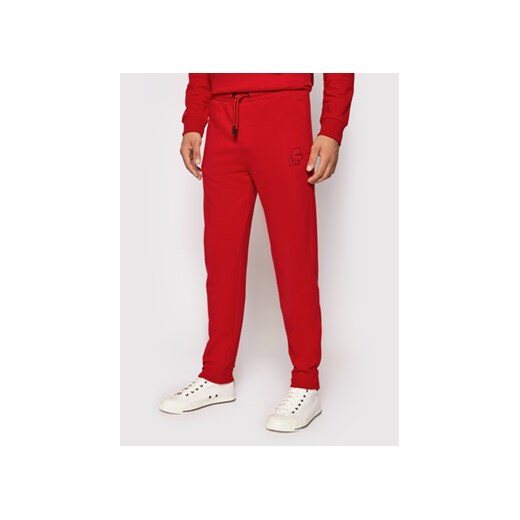KARL LAGERFELD Spodnie dresowe 705080 512900 Czerwony Regular Fit Karl Lagerfeld L okazja MODIVO