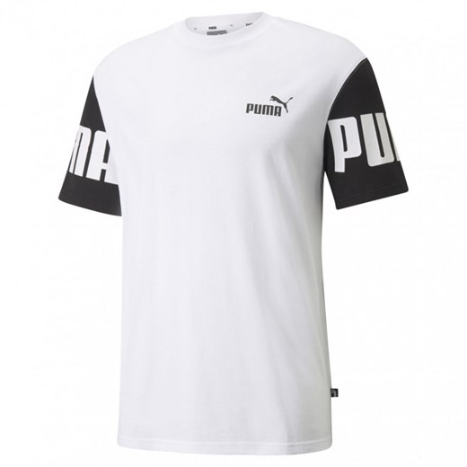 Męski t-shirt z nadrukiem PUMA POWER COLORBLOCK TEE Puma S promocja Sportstylestory.com