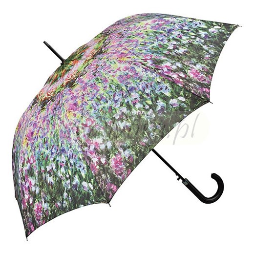 Ogród Moneta Parasol długi ze skórzaną rączką parasole-miadora-pl szary elegancki