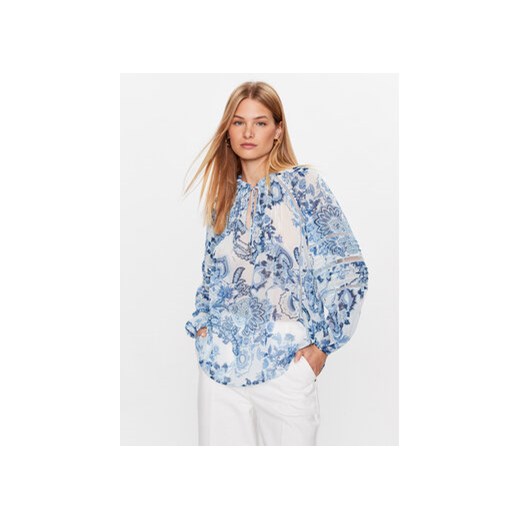 Guess Bluzka Gilda W3GH60 WDW52 Niebieski Relaxed Fit Guess XL okazja MODIVO