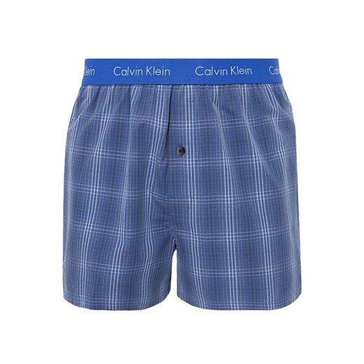 Calvin Klein Underwear MATRIX  Bokserki jamie plaid cobalt water zalando niebieski abstrakcyjne wzory