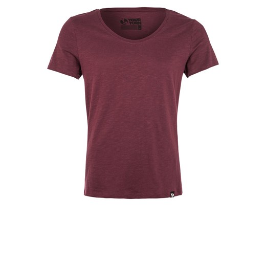 YOUR TURN Tshirt basic bordeaux zalando czerwony bawełna