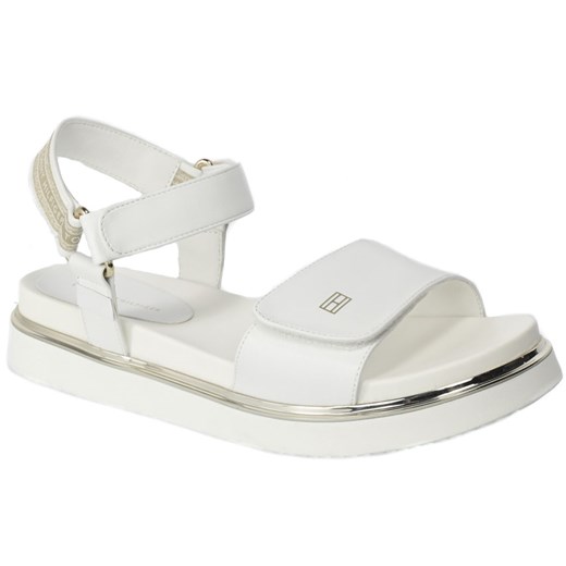 Sandały Tommy Hilfiger T3A2-32759 -0371100 White 100 Białe Tommy Hilfiger 36 okazja EuroButy.com.pl