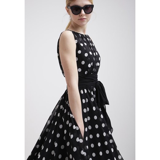 Swing Sukienka koktajlowa black/white zalando czarny abstrakcyjne wzory