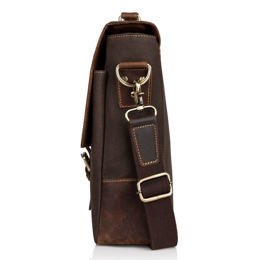 Torba Męska Na Ramię Brązowa Paolo Peruzzi T-07-Br Paolo Peruzzi one size Paolo Peruzzi