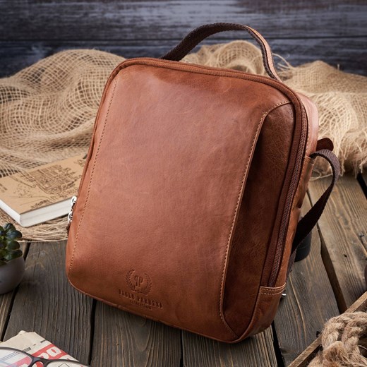 Skórzana Torba Męska Na Ramię I Do Ręki Paolo Peruzzi In-46-Cg Paolo Peruzzi one size Paolo Peruzzi