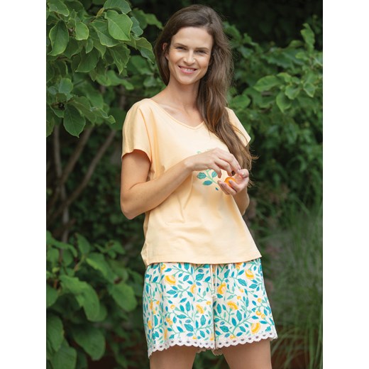 Bawełniana swobodna krótka piżama - S ze sklepu PH KEY Sp. z o.o.  w kategorii Piżamy damskie - zdjęcie 160274914