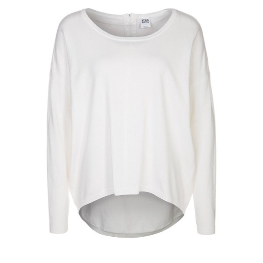 Vero Moda MACRO Sweter snow white zalando szary modne