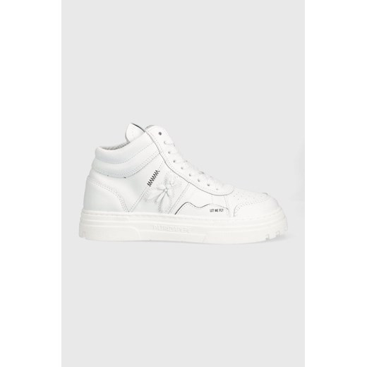 Patrizia Pepe sneakersy skórzane kolor biały 8Z0088 L011 W338 ze sklepu ANSWEAR.com w kategorii Buty sportowe damskie - zdjęcie 160286480