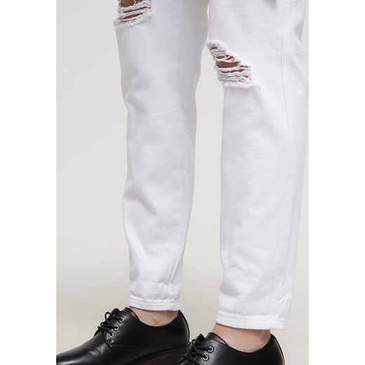 New Look Jeansy Relaxed fit white zalando szary jeans