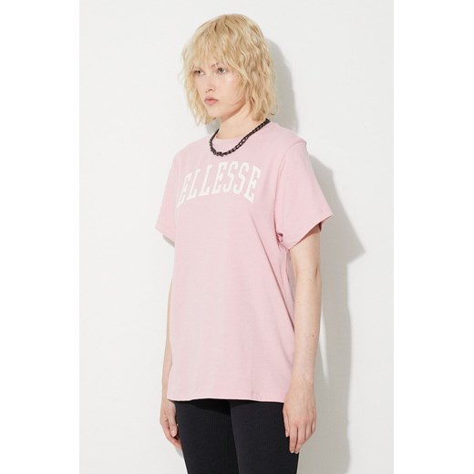 Ellesse t-shirt bawełniany kolor różowy Ellesse M ANSWEAR.com