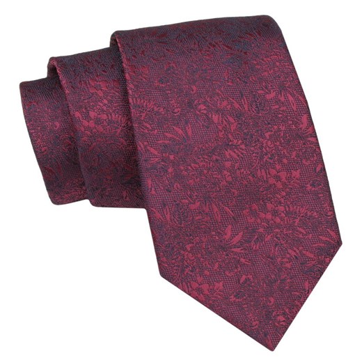 Klasyczny Męski Krawat - ALTIES - Czerwień KRALTS0919 ze sklepu JegoSzafa.pl w kategorii Krawaty - zdjęcie 160291731