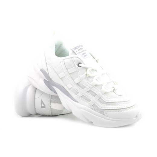 Buty sportowe damskie, adidasy American Club FH 30/22, białe ze sklepu ulubioneobuwie w kategorii Buty sportowe damskie - zdjęcie 160291840