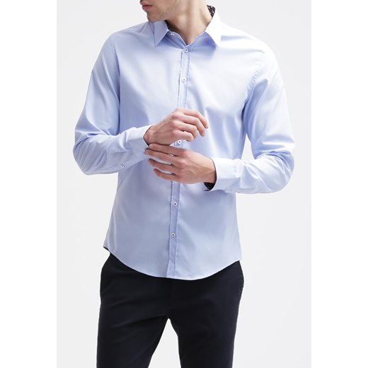 Seidensticker Uno Super Slim SLIM FIT Koszula bleu zalando niebieski bez wzorów/nadruków