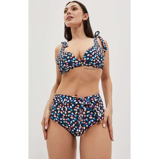 Góra od bikini w kropki z miękkimi miseczkami 4005, Kolor granatowy, Rozmiar XS, M wyprzedaż Primodo